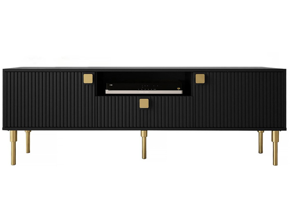 Meuble TV "Dorset" - 160 x 54 x 40 cm - Noir