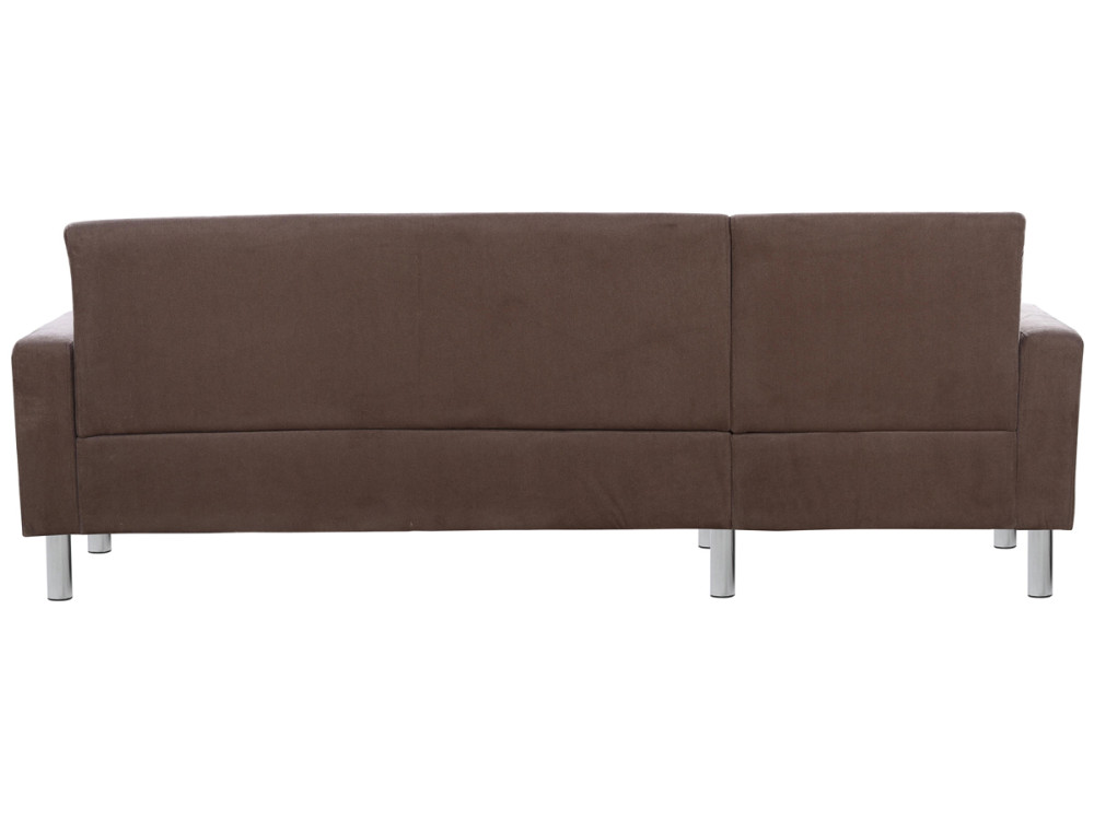 Canapé d'angle tissu réversible "Rio" - 4 places - Marron
