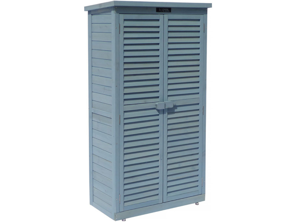 Armoire de jardin "Space" - 87 x 46.5 x 160 cm - Bleu ciel
