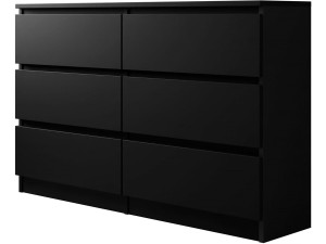 Commode "Malwa M6" - 120 x 30 x 77 cm - Noir