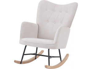 Fauteuil à bascule "Louise" - Beige