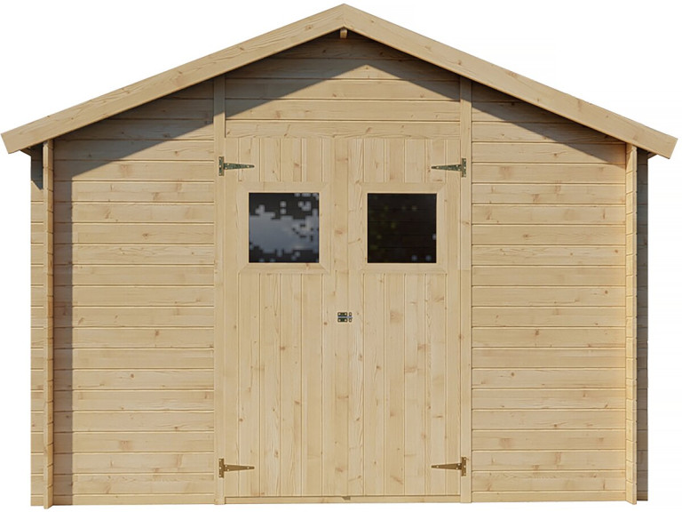 Abri de jardin bois 9m2 "Gers" - 300 x 300 x 238 cm - 19 mm