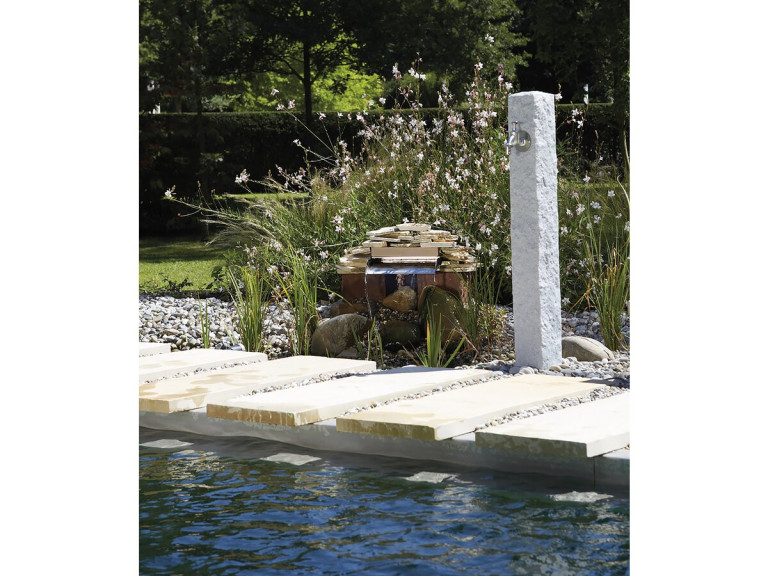 Fontaine "Granit" - Gris clair - 100 x 13 x 13 cm