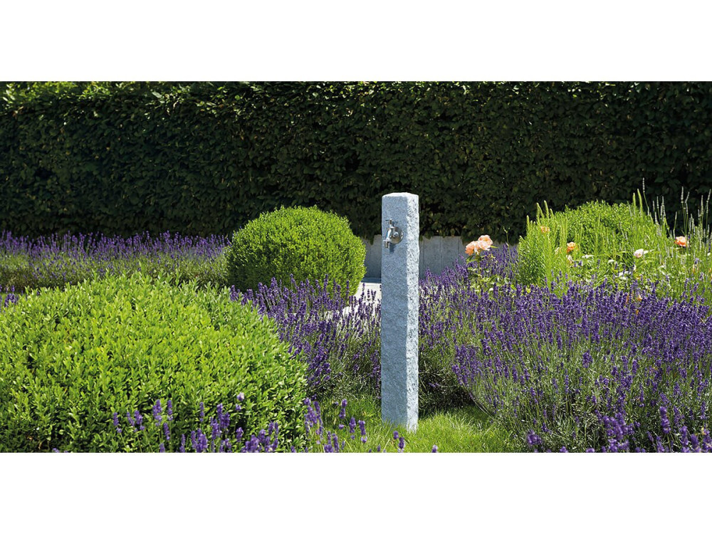 Fontaine "Granit" - Gris clair - 100 x 13 x 13 cm