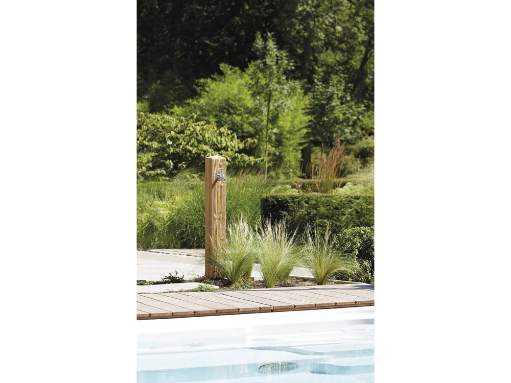 Fontaine "Wood" - Bois clair - 100 x 13 x 13 cm