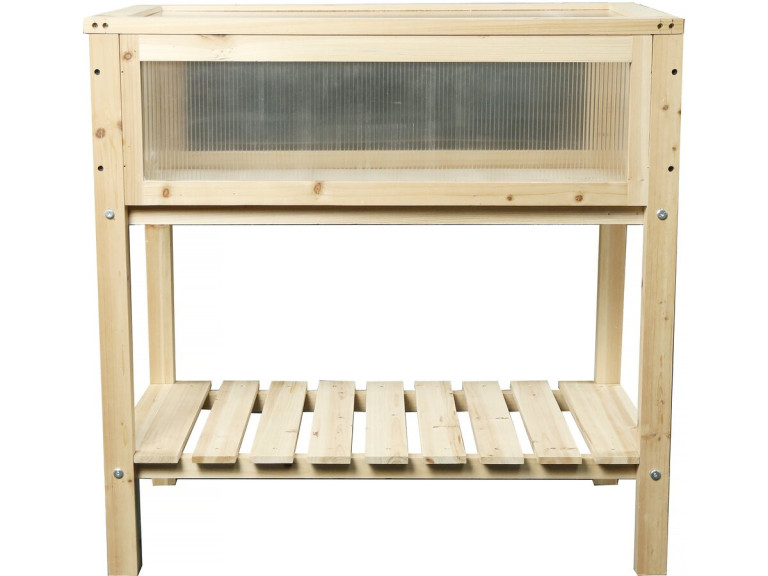 Carré potager en bois sur pieds "Rose" - 79 x 40 x 79.5 cm
