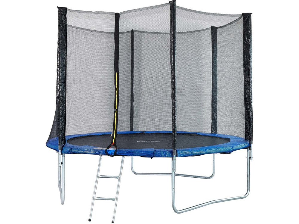 Trampoline "Joycy" - Ø 3,05 m - Avec Filet + échelle + couverture + kit d'ancrage