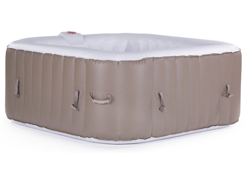 SPA GONFLABLE MONAC EN PVC - 6 PLACES - TAUPE/CREME