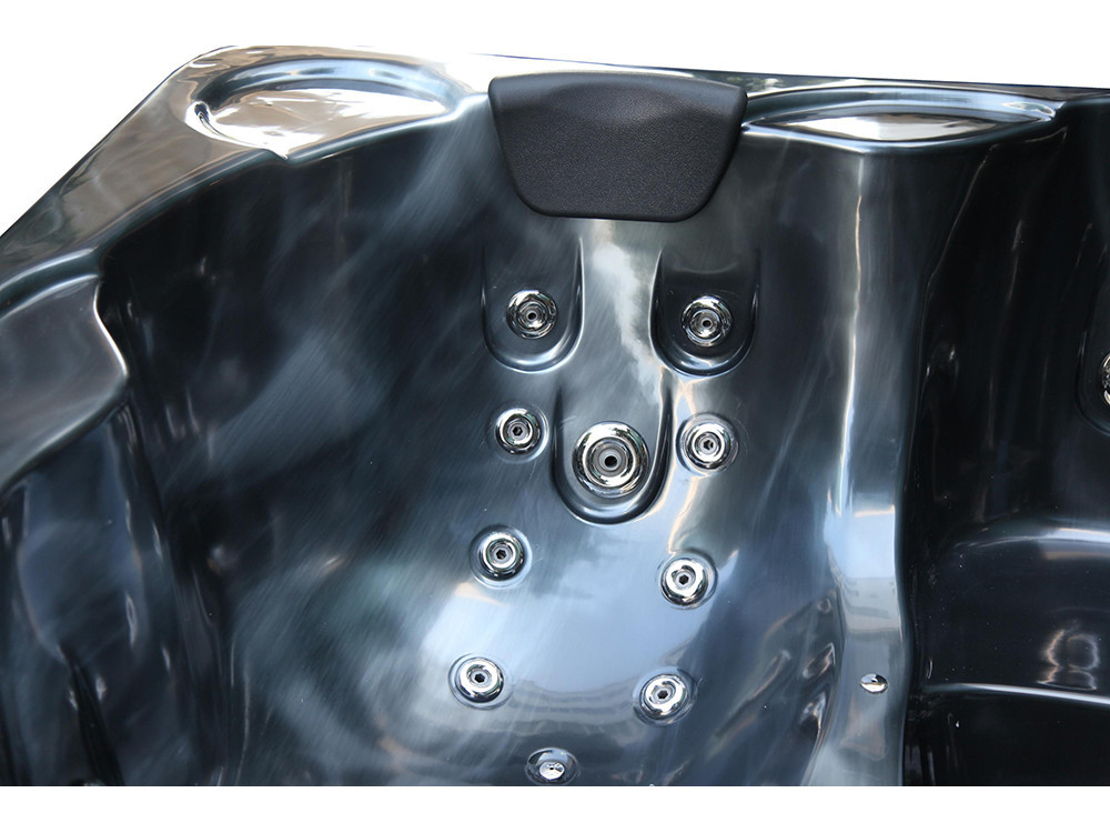 Spa "Cuba" 6 places - Cuve grise - système Balboa + Bluetooth intégré - 220x210x80cm