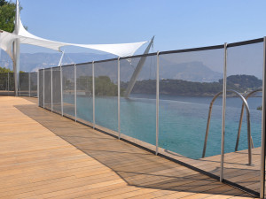 Barrière souple à filet pour piscine "Beethoven" Noir 2m