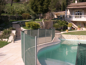 Barrière souple à filet pour piscine "Beethoven" Vert 2m
