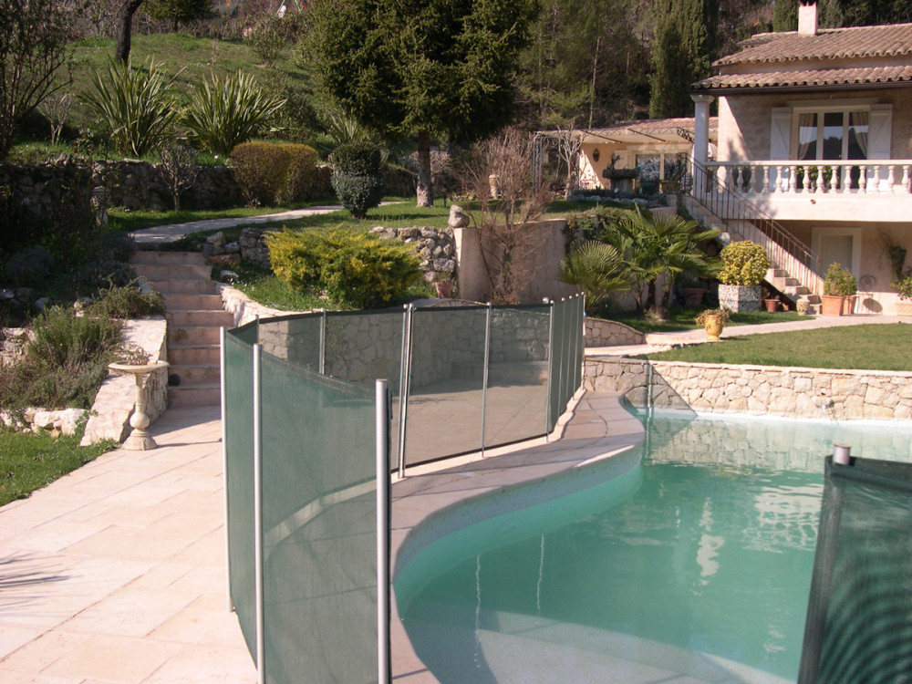 Barrière souple à filet pour piscine "Beethoven" Noir 3m