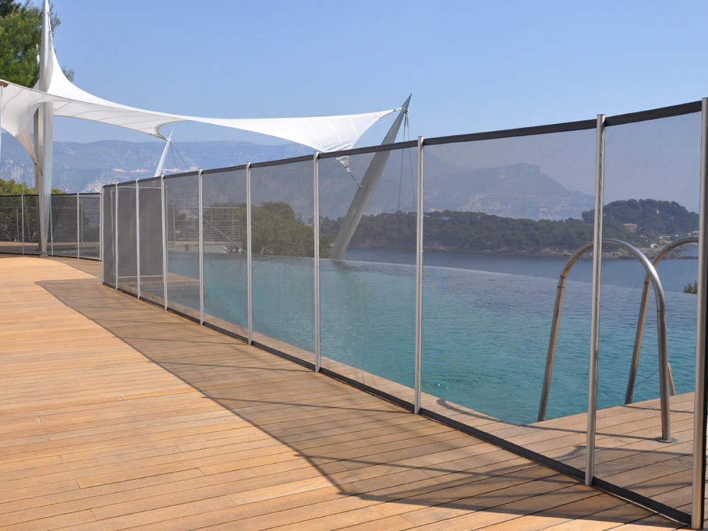 Barrière souple à filet pour piscine "Beethoven" Noir 5m