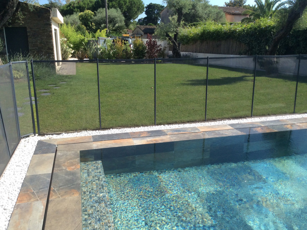 Barrière souple à filet pour piscine "Beethoven Prestige" Blanc 3m