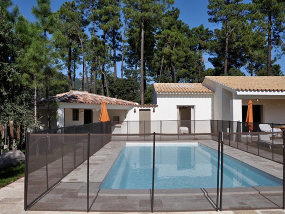 Barrière souple à filet pour piscine "Beethoven Prestige" Blanc 5m