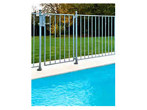 Barrière à barreaux aluminium Eglantine Hauteur standard 1.20 m