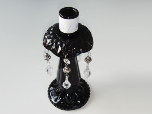 Objet de décoration - Ensemble de 2 Bougeoirs en porcelaine - Couleur Noir