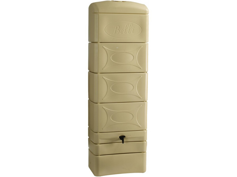 Récupérateur d'eau mural  300 L avec kit raccord créneau "Malang"  - Beige