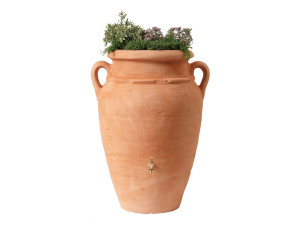 Kit amphore Antik murale - Robinet + collecteur - 260 Litres - Terracotta