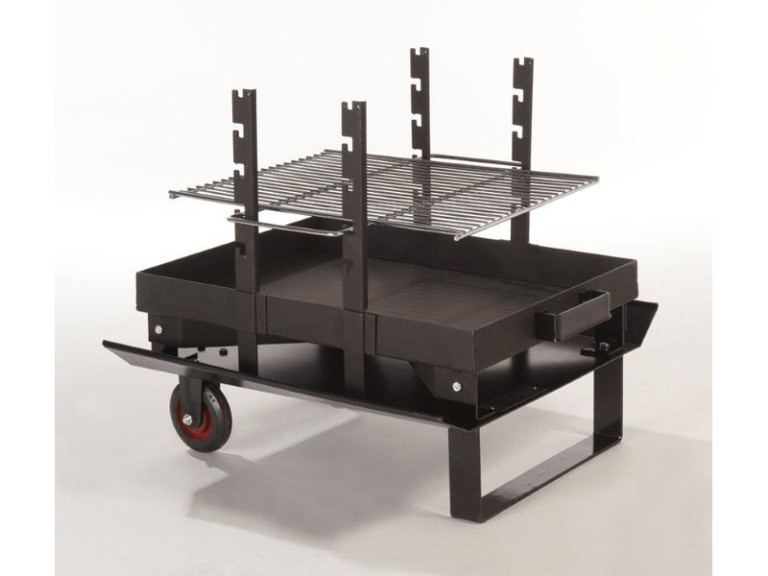 Barbecue bois "Feu roulant junior Classic" - grille rectangle 57.5 x 39.5 cm