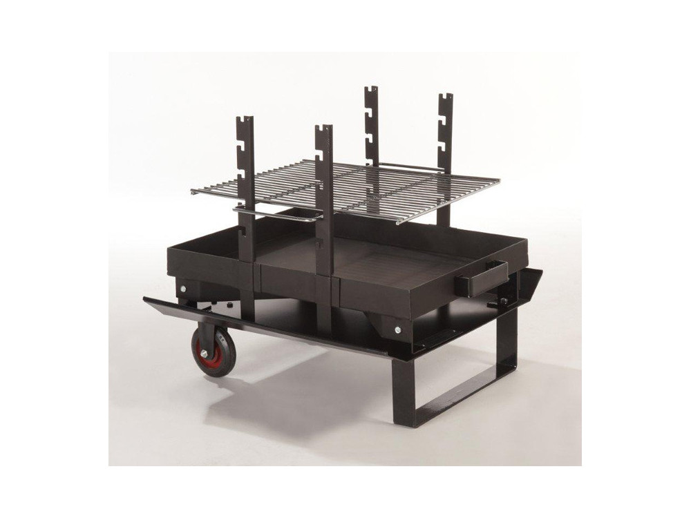 Barbecue bois "Feu roulant junior Classic" - grille rectangle 57.5 x 39.5 cm