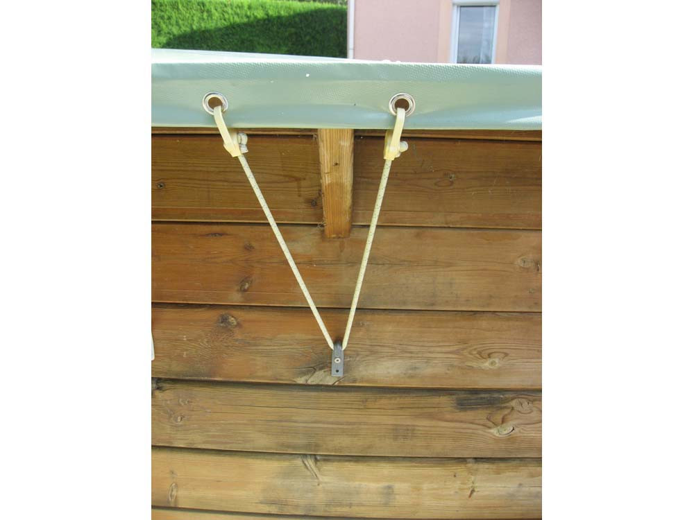 Bâche à barres "Coverwood" pour piscine Himalaya hors sol