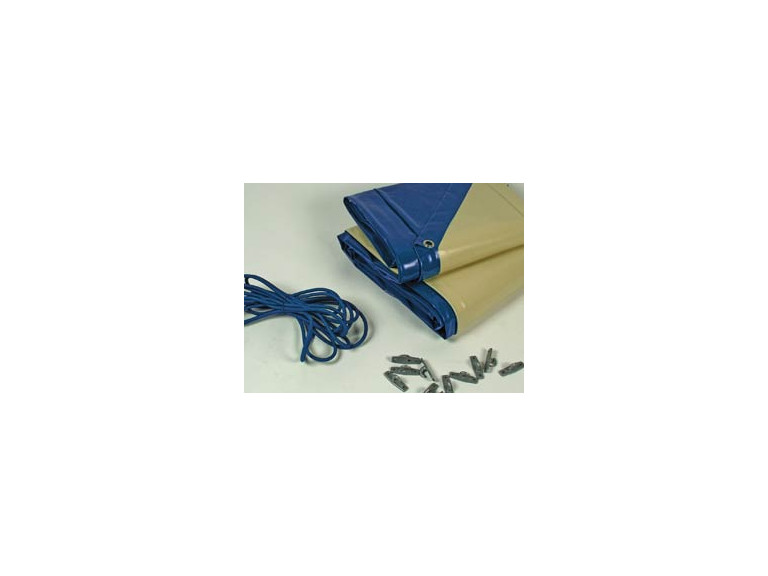 Bâche hiver pour piscine Sao Paulo - 280 gr/m² - Bleu