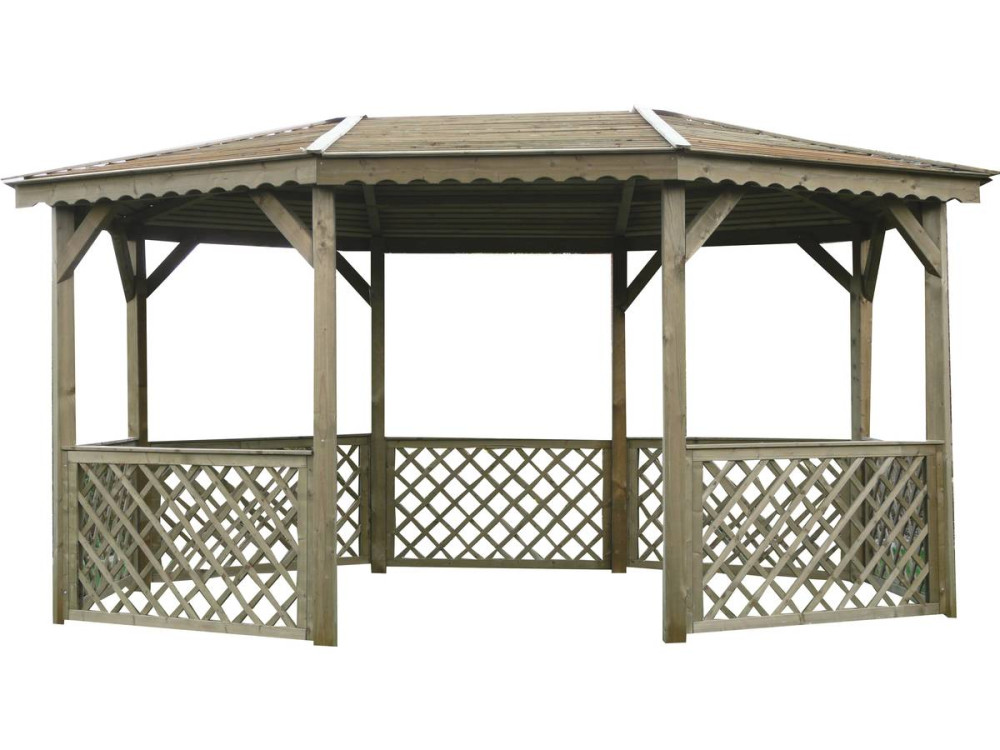 Kiosque bois - 4.45 x 3.40 m