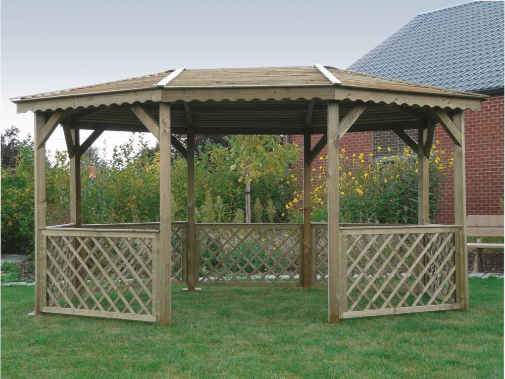 Kiosque bois - 4.45 x 3.40 m