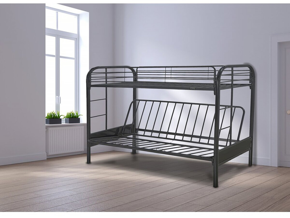 Lit mezzanine "POLO" - 90 x 190 cm - Noir