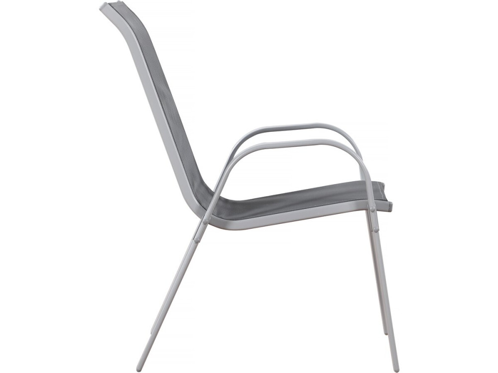 Fauteuil jardin Textilène "Cordoba" - Phoenix - Gris foncé - Lot de 2