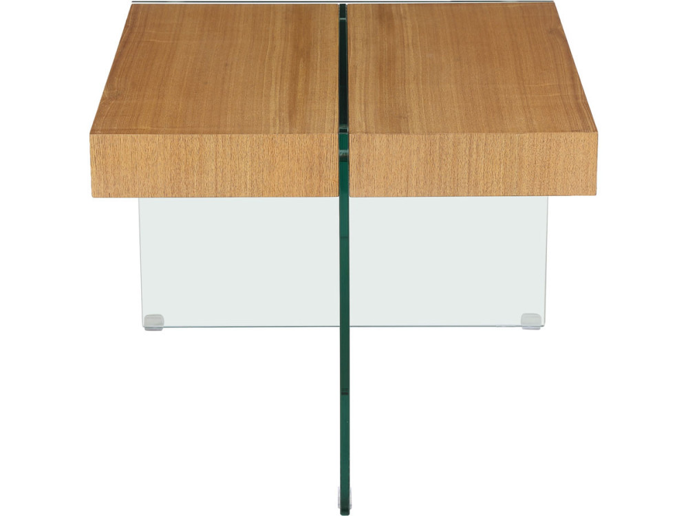 Table basse "Agrigento" - 60 x 60 x 50 cm - Finition chêne