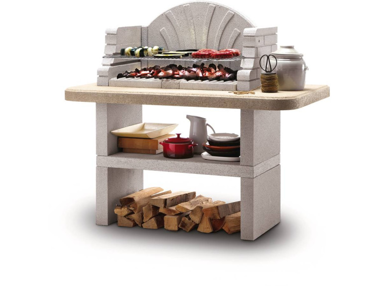 Barbecue en pierre Palazzetti "S.Tropez" - 128 x 71 x 124 (H) cm