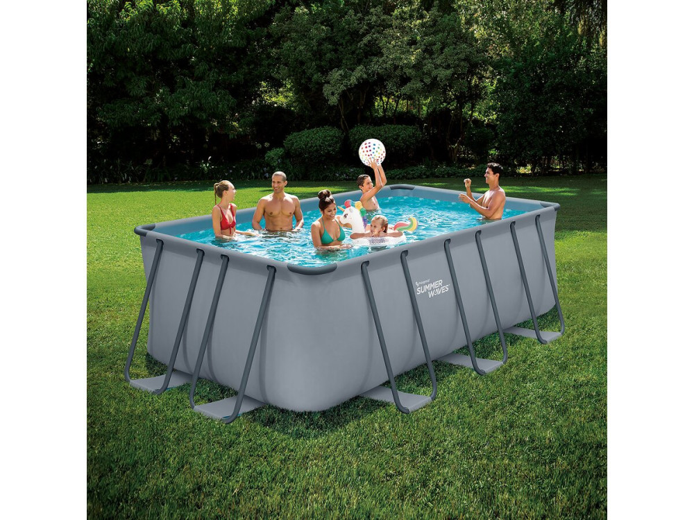 Piscine tubulaire "Ludo 2" - 4,01 x 2,01 x 1,22 m - Sans filtration