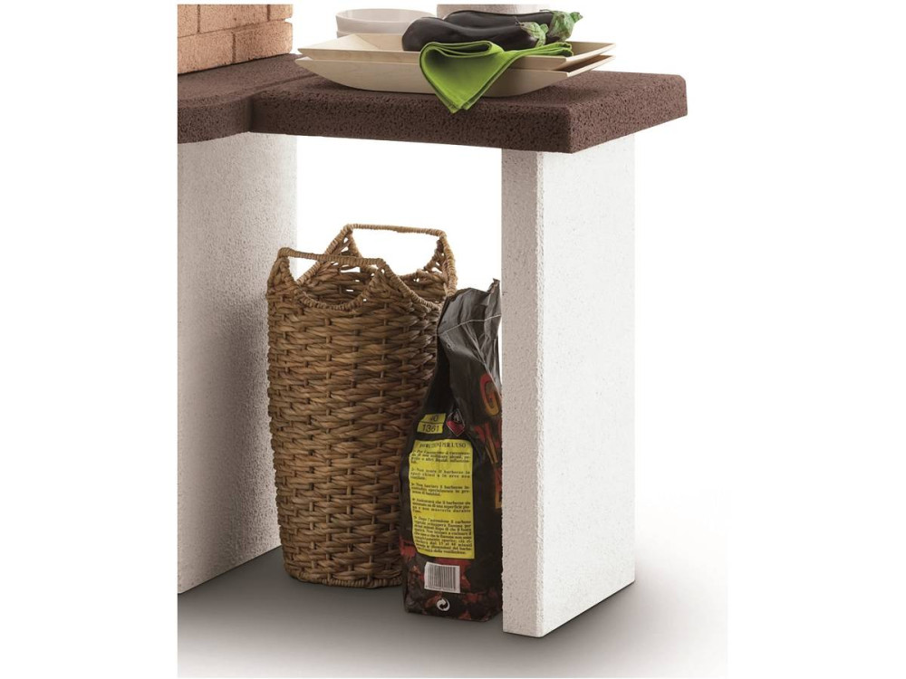 Barbecue en pierre Palazzetti "Jesolo" - 160 x 71 x 238 (H) cm