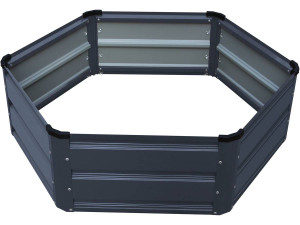 Bac de plantation "Harry" - 124 x 26 cm - Gris foncé