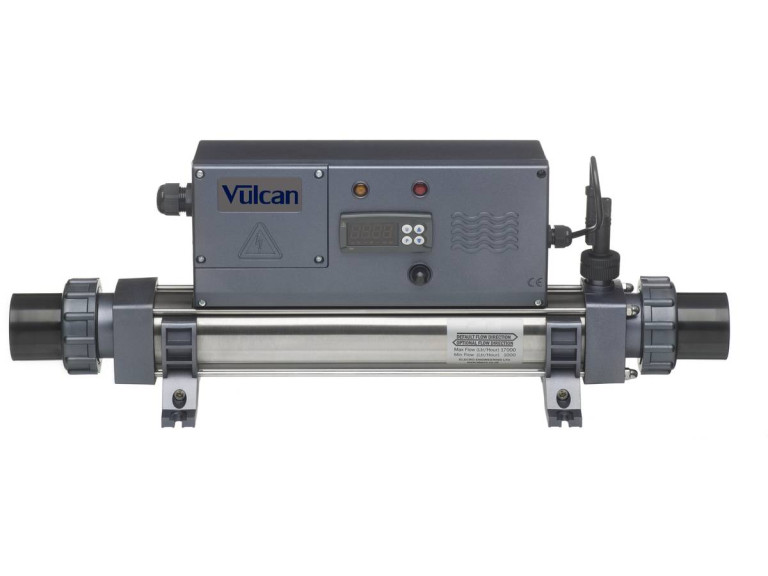 Réchauffeur électrique "Vulcan Digital" - 29 x 24 x 65 cm - 3 kW monophasé - Gris