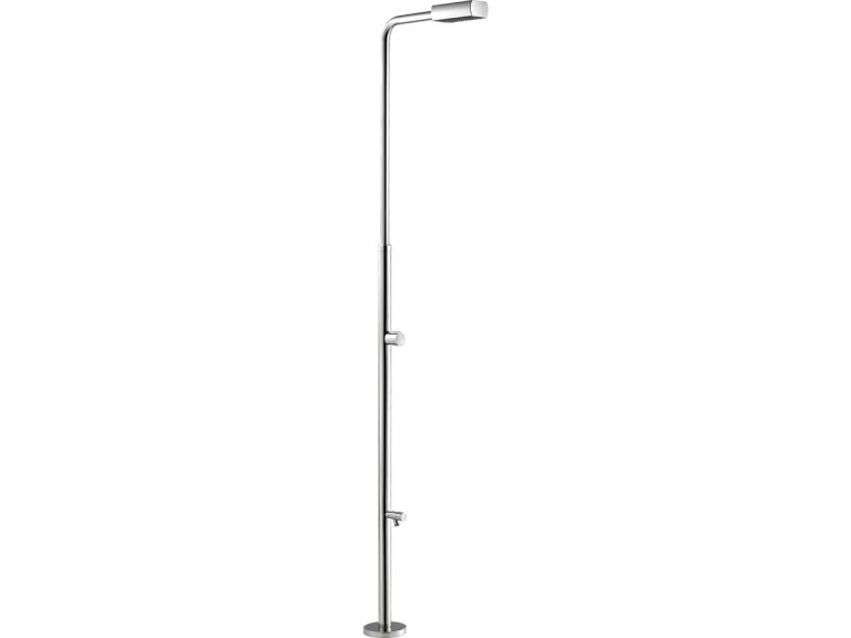 Douche classique piscine avec rince-pieds "Angel" - H.212.8 cm - Acier