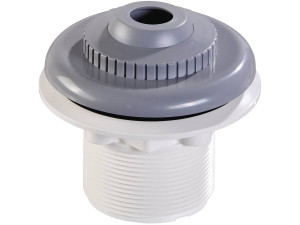 Bouche de refoulement à visser pour piscine liner "Parker" - Gris anthracite