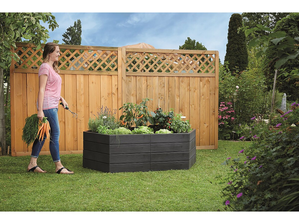 Kit de 2 carrés potagers "Ergo" + 2 sets d'extensions