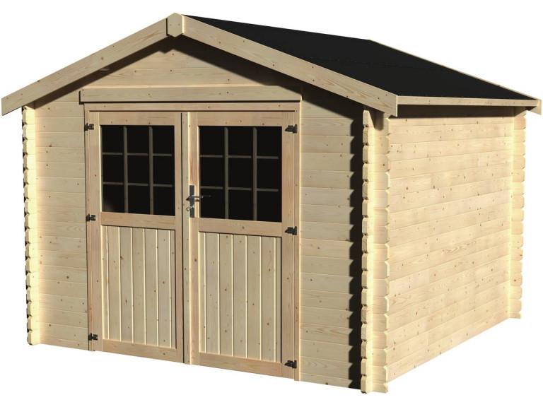 Abri jardin bois "Valodeal" - 8.88 m² - 2.98 x 2.98 x 2.39 m - 34 mm