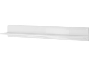 Étagère courte "TULSA WM" - 22 x 160 x 22 cm - Blanc brillant
