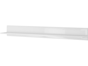 Étagère longue "TULSA WM" - 22 x 180 x 22 cm - Blanc brillant