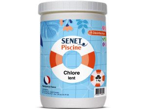 Galets chlore lent " Senet Piscine " -5 kg