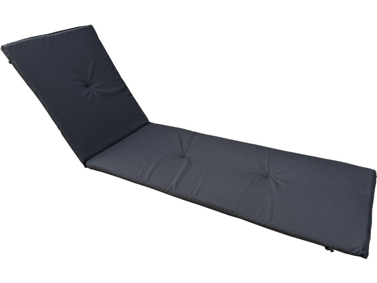 Coussin pour bain de soleil en bois exotique - Noir