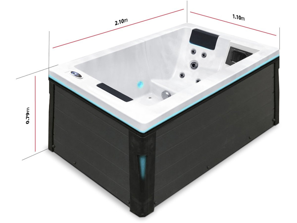 Spa " Serene 2 "  - 2 places allongées - 2.10 x 1.10 x 0.79  m