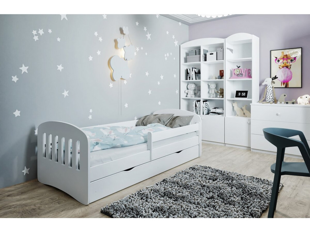 Lit enfant "classic" - 160 x 80 cm - Blanc