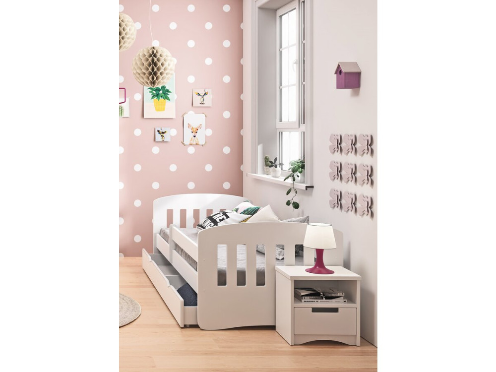 Lit enfant "classic" - 160 x 80 cm - Blanc