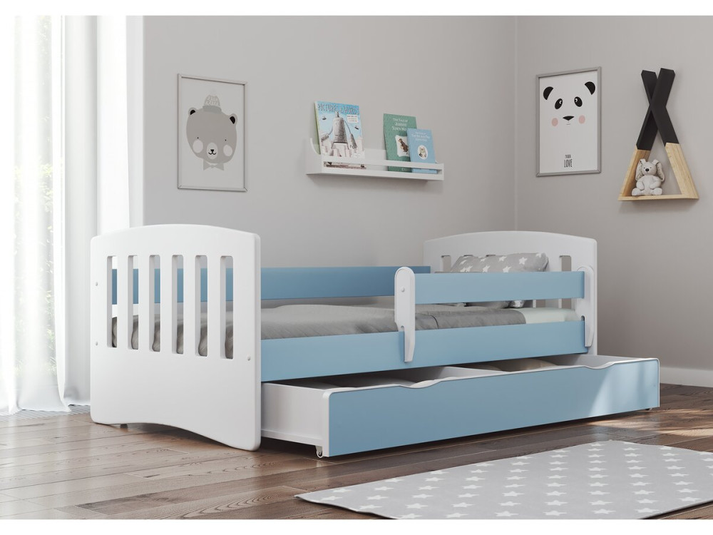 Lit enfant "classic" - 160 x 80 cm - Bleu