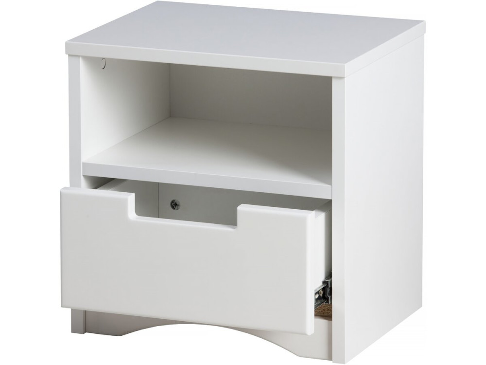 Table de chevet pour enfants "Classic" -40,5 x 39,5 x 30,5 cm- Blanc